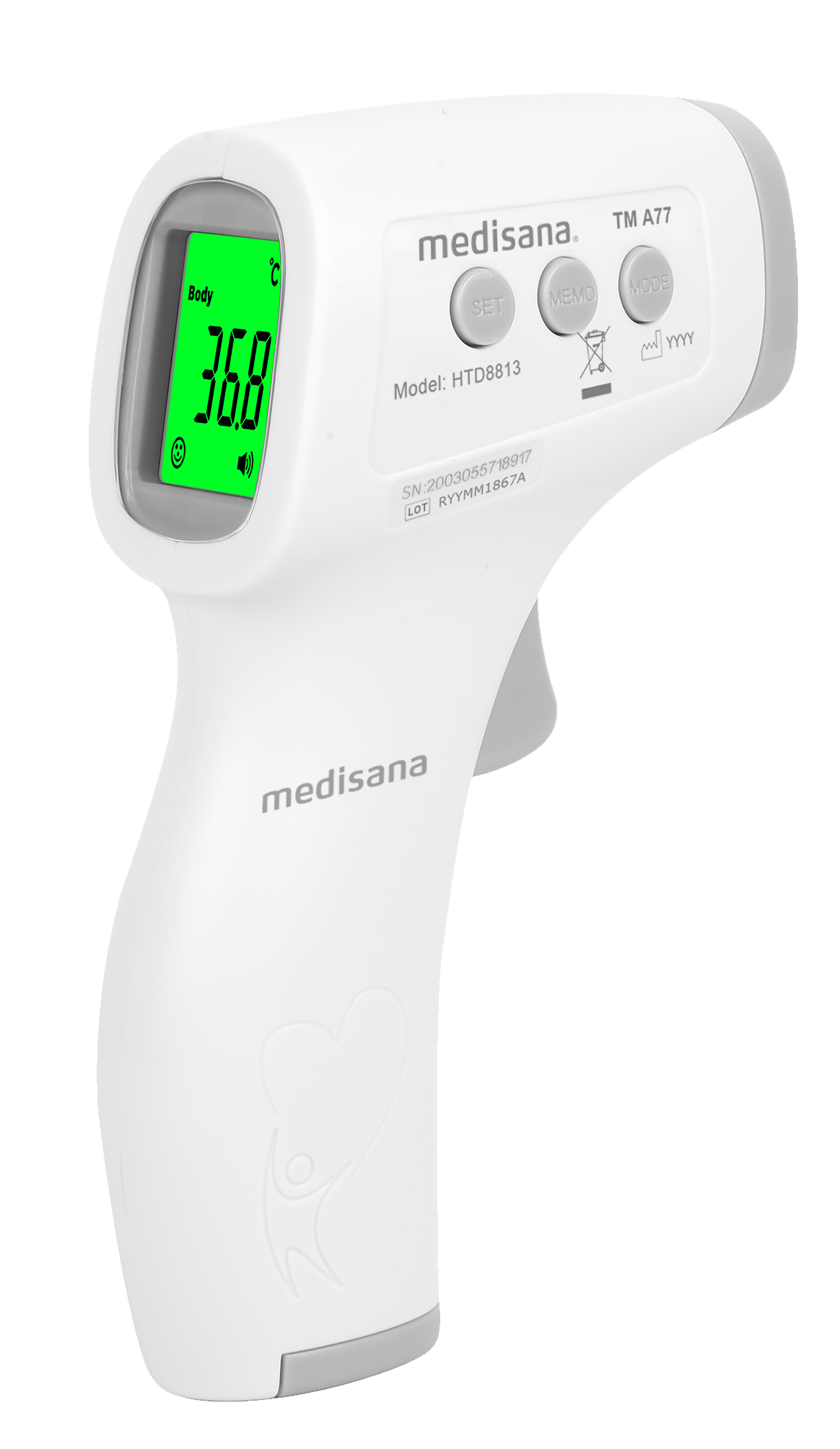 TM A77 medisana® Infrarot-Körperthermometer
